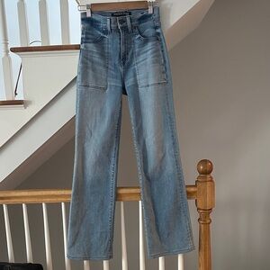 Veronica beard High-Rise Light Blue Wide Leg Jeans size 25